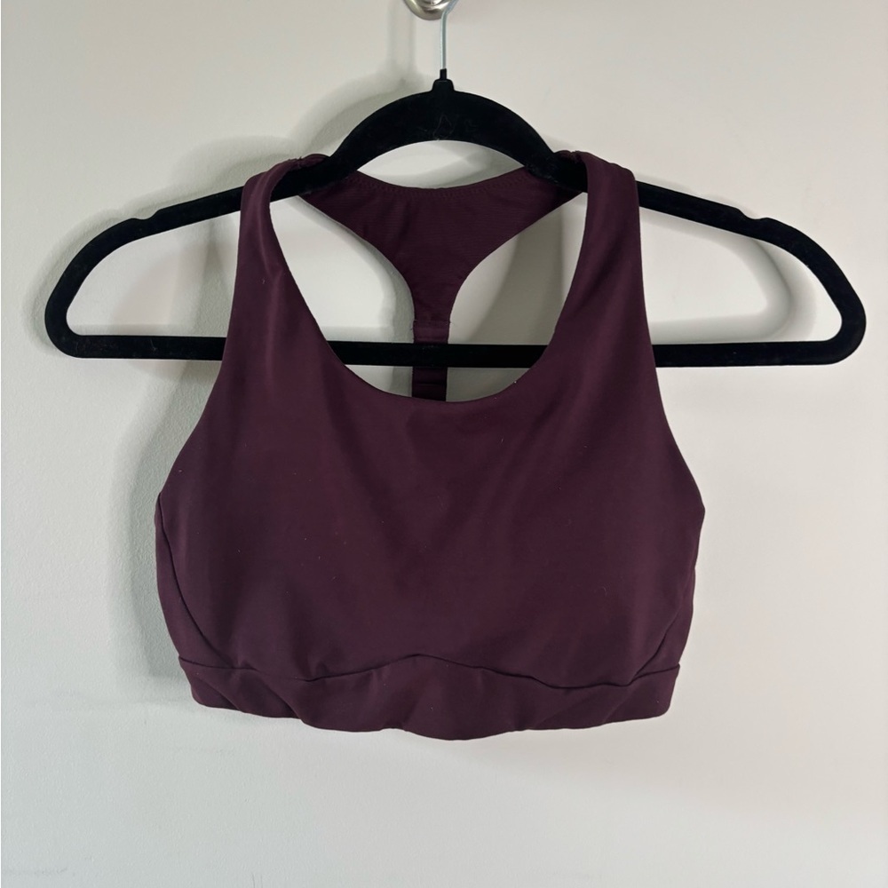 Athleta Circut Auberge Purple Merlot Sports Bra